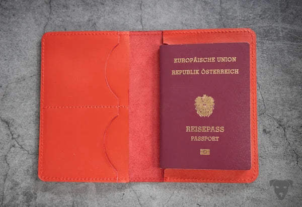 PASSPORT COVER made of leather