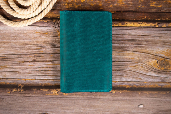 EU pet passport cover CRAZY HORSE turquoise