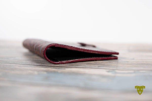 Travel Wallet KROKO - RED/BLACK